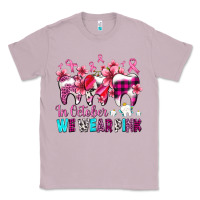 Lilac in october we wear pink cancer ribbon with teeth Classic Tee - AdoDesignShop
