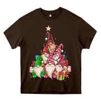 Chocolate Brown christmas tree Heavy Core Tee - MaliasSmallBusiness
