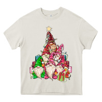 Cream christmas tree Heavy Core Tee - MaliasSmallBusiness