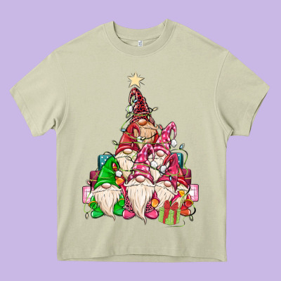 Christmas Tree Heavy Core Tee Designed By Maliassmallbusiness