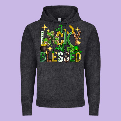 Not Lucky Just Blessed St. Patricks Day Vintage Hoodie Designed By Neo Western