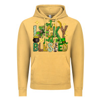 Vintage Mustard Not lucky just blessed st. patricks day Vintage Hoodie - Neo Western