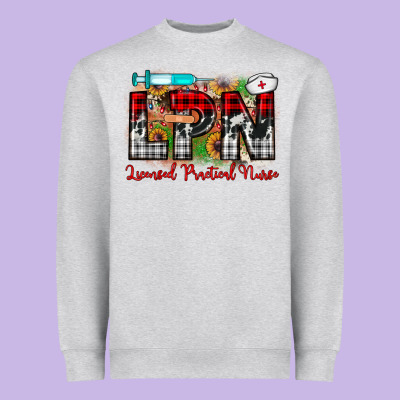 Christmas Lpn Licensed Practical Nurse Heavyweight Sweatshirt Designed By Jahusdesignshop
