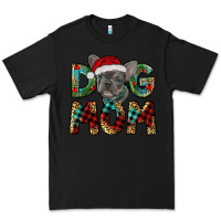 Black Christmas French Bulldog Mom Premium Tee - RanaPortraitStore