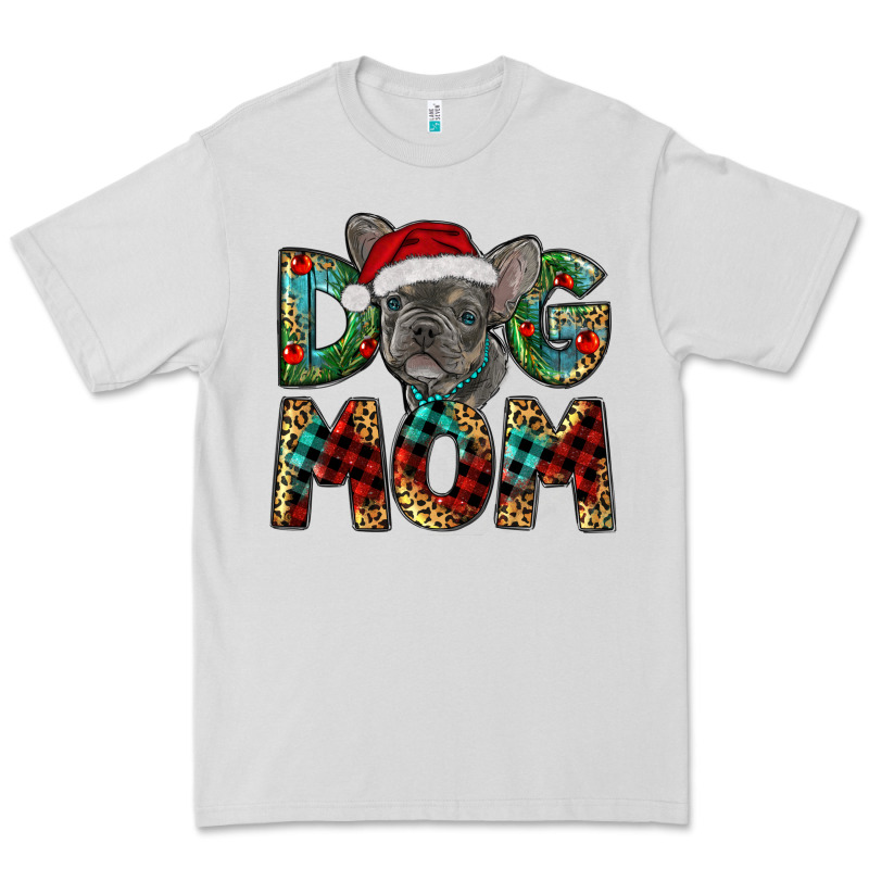Christmas French Bulldog Mom Premium Tee by RanaPortraitStore | Teevron