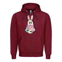 Burgundy egg ceptionally boujee Zipper Hoodie - MaliasSmallBusiness