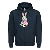 Navy egg ceptionally boujee Zipper Hoodie - MaliasSmallBusiness