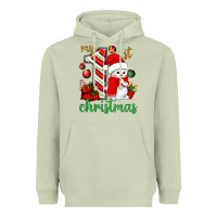 Matcha my 1 st christmas with cute snowman bbs Heavyweight Hoodie - BundleAndBundleShop