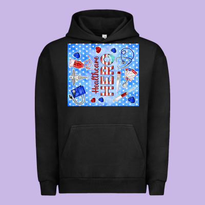 Healthcare Hero Urban Hoodie Designed By Tumblerdesignbyshophia