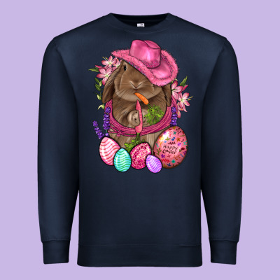 Cowboy Rabbit Easter Premium Sweatshirt Designed By Bundleandbundleshop