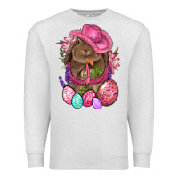Oatmeal Heather Cowboy Rabbit Easter Premium Sweatshirt - BundleAndBundleShop