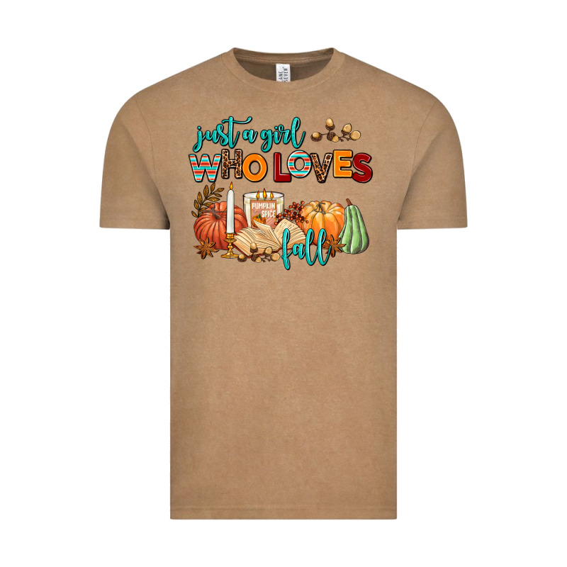 Just A Girl Who Loves Fall Vintage Tee by AdoDesignShop | Teevron