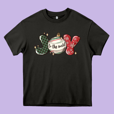 Joy To The World Heavy Core Tee Designed By Maliassmallbusiness