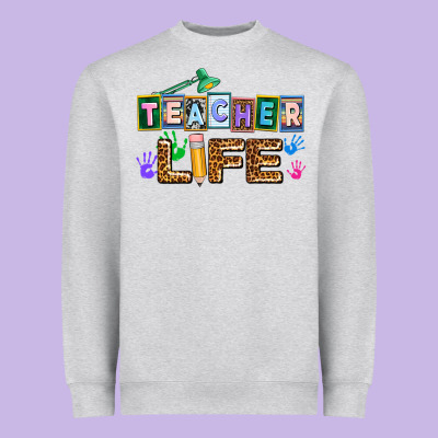 Teacher Life Heavyweight Sweatshirt Designed By Adodesignshop