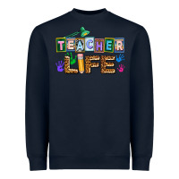Navy teacher life Heavyweight Sweatshirt - AdoDesignShop