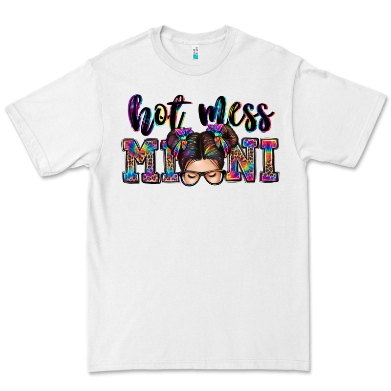 Mess Mini Messy Bun Premium Tee by Zillion Design Studio | Teevron
