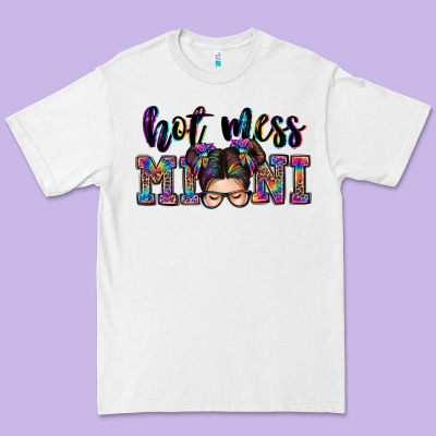Mess Mini Messy Bun Premium Tee Designed By Zillion Design Studio