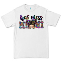 White mess mini messy bun Premium Tee - Zillion Design Studio