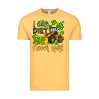 Vintage Mustard a little dirt never hurt st patricks bulldozer Vintage Tee - JahusDesignShop