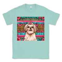Seafoam shih tzu floral tumbler Classic Tee - Artiststas