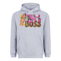 Heather Grey nail boss bbs Heavyweight Hoodie - BundleAndBundleShop