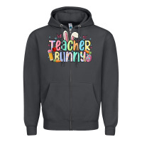 Teacher Bunny Zipper Hoodie | Teevron