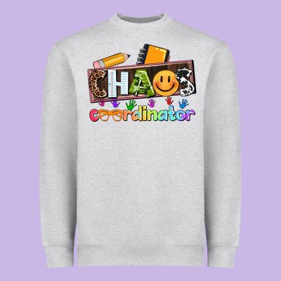 Teacher Chaos Coordinator Heavyweight Sweatshirt Designed By Adodesignshop