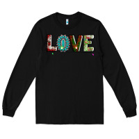Black love christmas gemstone Long Sleeve Tee - AdoDesignShop