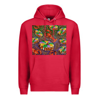 Cardinal mardi gras king cake and crawfish Premium Hoodie - RanaPortraitStore