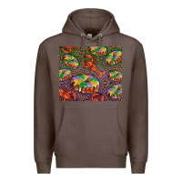 Coffee mardi gras king cake and crawfish Premium Hoodie - RanaPortraitStore