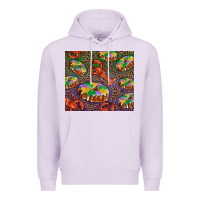 Lilac mardi gras king cake and crawfish Premium Hoodie - RanaPortraitStore