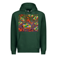 Sports Green mardi gras king cake and crawfish Premium Hoodie - RanaPortraitStore