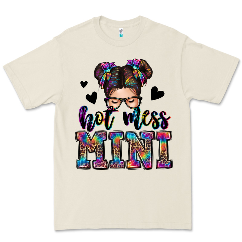 Mess Mini Messy Bun Premium Tee by Zillion Design Studio | Teevron
