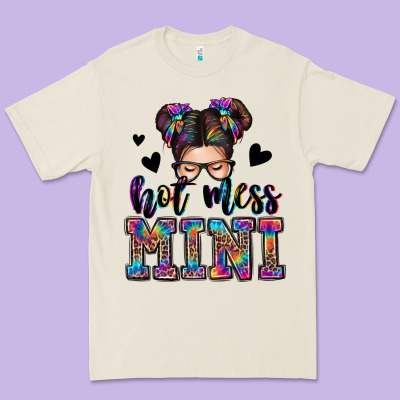 Mess Mini Messy Bun Premium Tee Designed By Zillion Design Studio