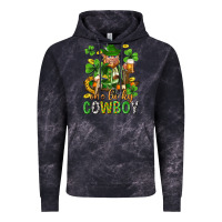Cloud Black One lucky cowboy with st. patricks elf Vintage Hoodie - Neo Western