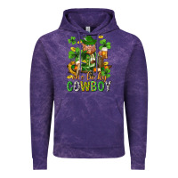 Cloud Purple One lucky cowboy with st. patricks elf Vintage Hoodie - Neo Western