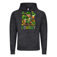 Vintage Black One lucky cowboy with st. patricks elf Vintage Hoodie - Neo Western