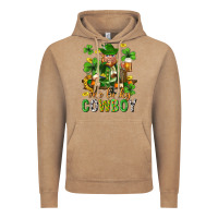 Vintage Coffee One lucky cowboy with st. patricks elf Vintage Hoodie - Neo Western