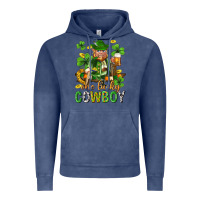 Vintage Denim One lucky cowboy with st. patricks elf Vintage Hoodie - Neo Western
