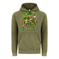 Vintage Olive One lucky cowboy with st. patricks elf Vintage Hoodie - Neo Western