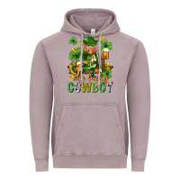 Vintage Zinc One lucky cowboy with st. patricks elf Vintage Hoodie - Neo Western
