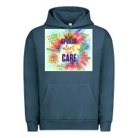 Pigment Midnight Navy spoiler alert i don't care Urban Hoodie - TumblerDesignByShophia