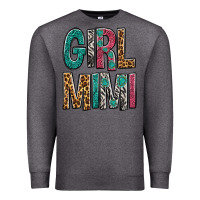 Charcoal Heather Girl Mimi Premium Sweatshirt - BundleAndBundleShop