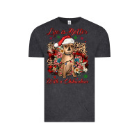 Vintage Black christmas life is better with a chihuahua Vintage Tee - JahusDesignShop
