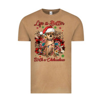 Vintage Camel christmas life is better with a chihuahua Vintage Tee - JahusDesignShop