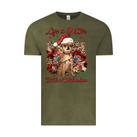 Vintage Olive christmas life is better with a chihuahua Vintage Tee - JahusDesignShop