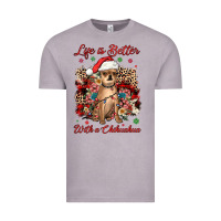 Vintage Zinc christmas life is better with a chihuahua Vintage Tee - JahusDesignShop