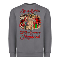 Storm Christmas life is better with a german shepherd Heavyweight Sweatshirt - JahusDesignShop