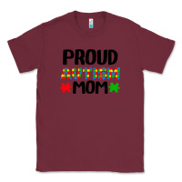 Burgundy autism awareness puzzle theme Classic Tee - CowhideDigitalArt