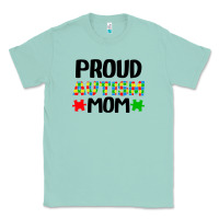 Seafoam autism awareness puzzle theme Classic Tee - CowhideDigitalArt